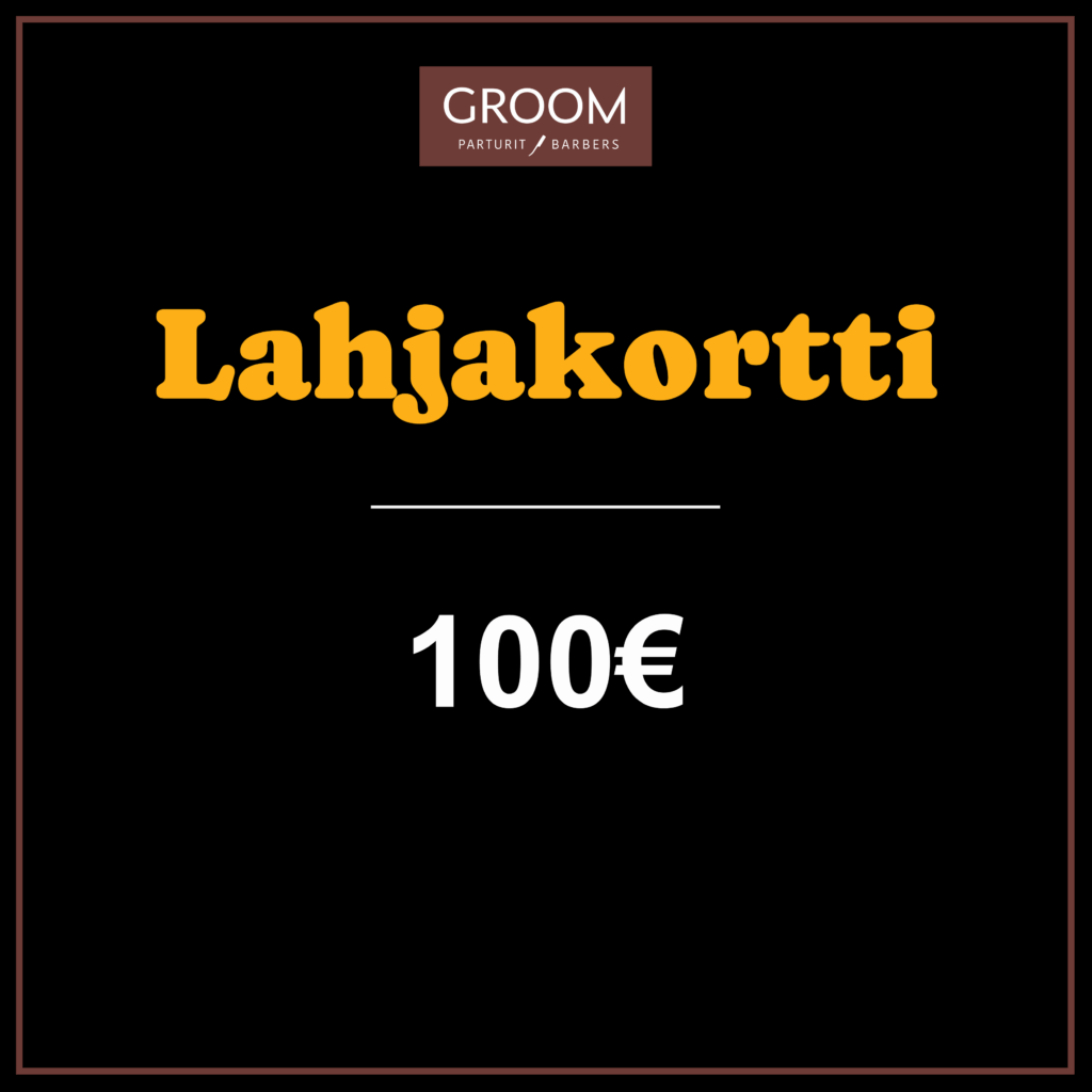 lahjakortti parturiin 100€