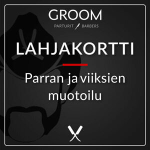 lahjakortti parran muotoilu